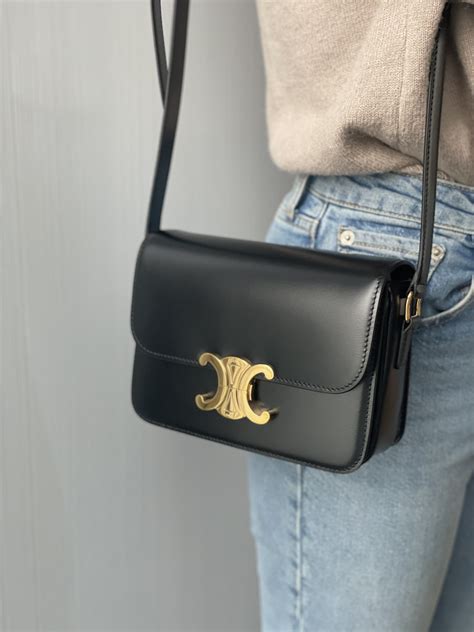 celine triomphe calfskin.